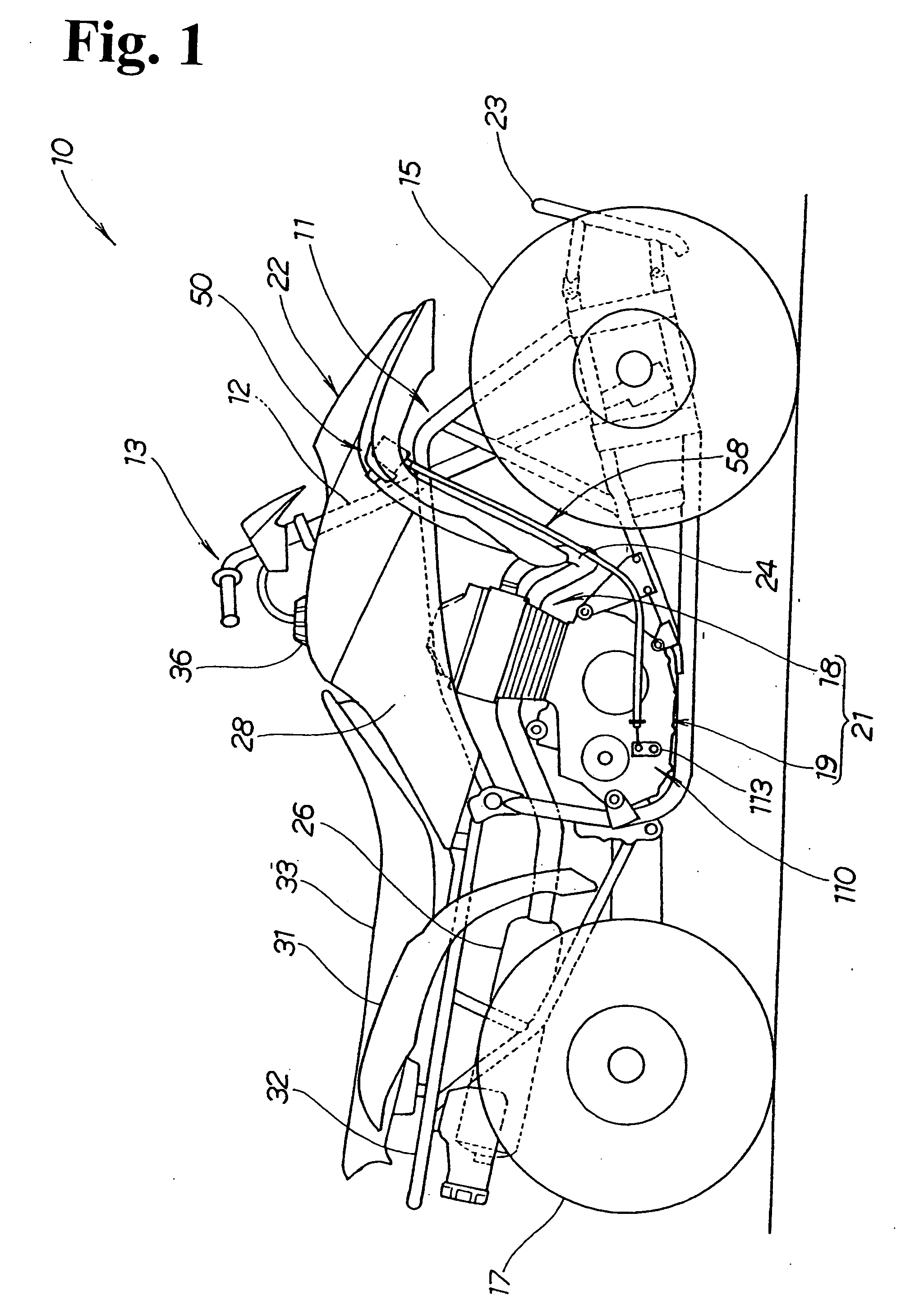 Locking assembly for motor vehicle of saddle riding type