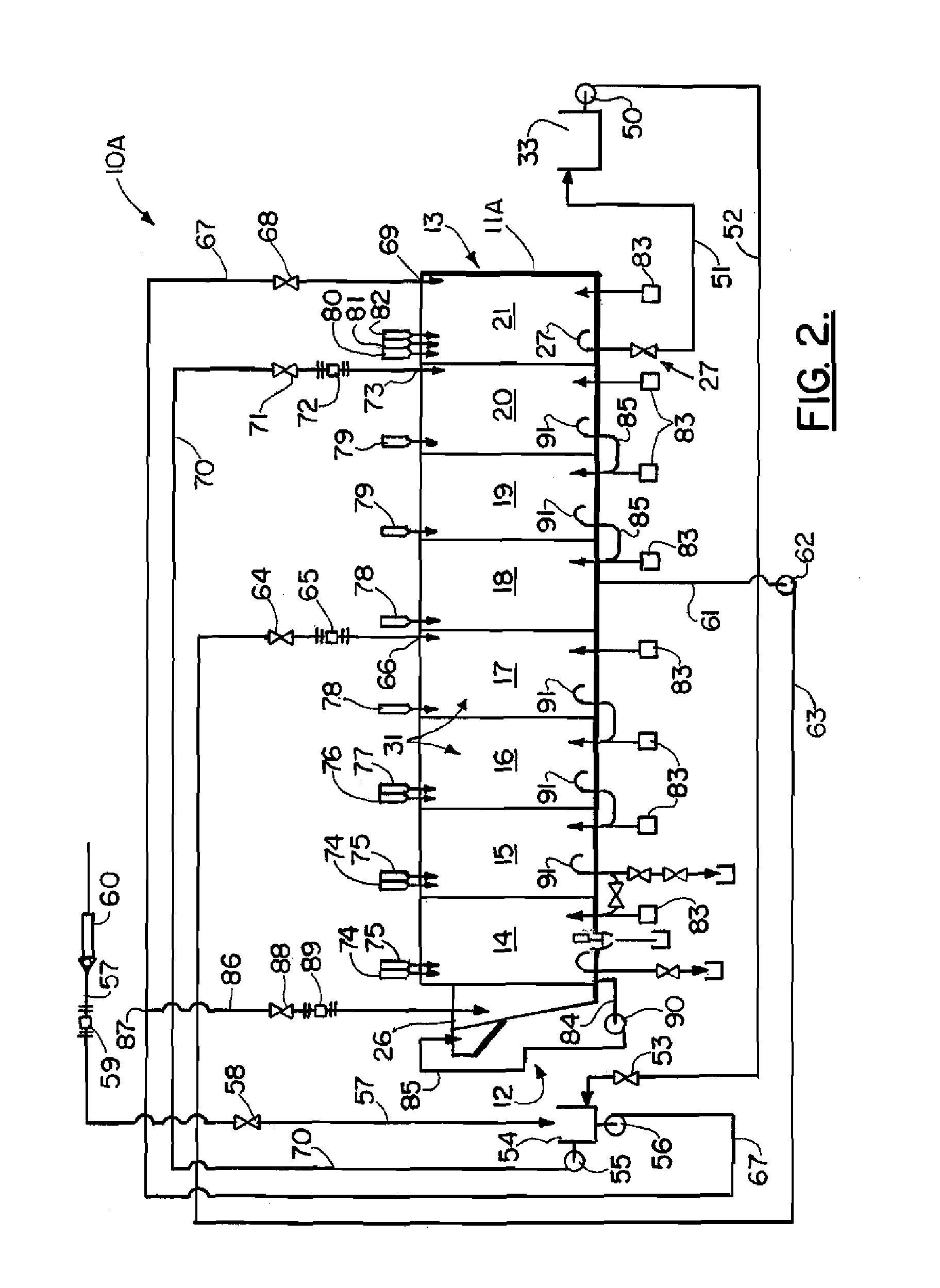 Continuous batch tunnel washer and method