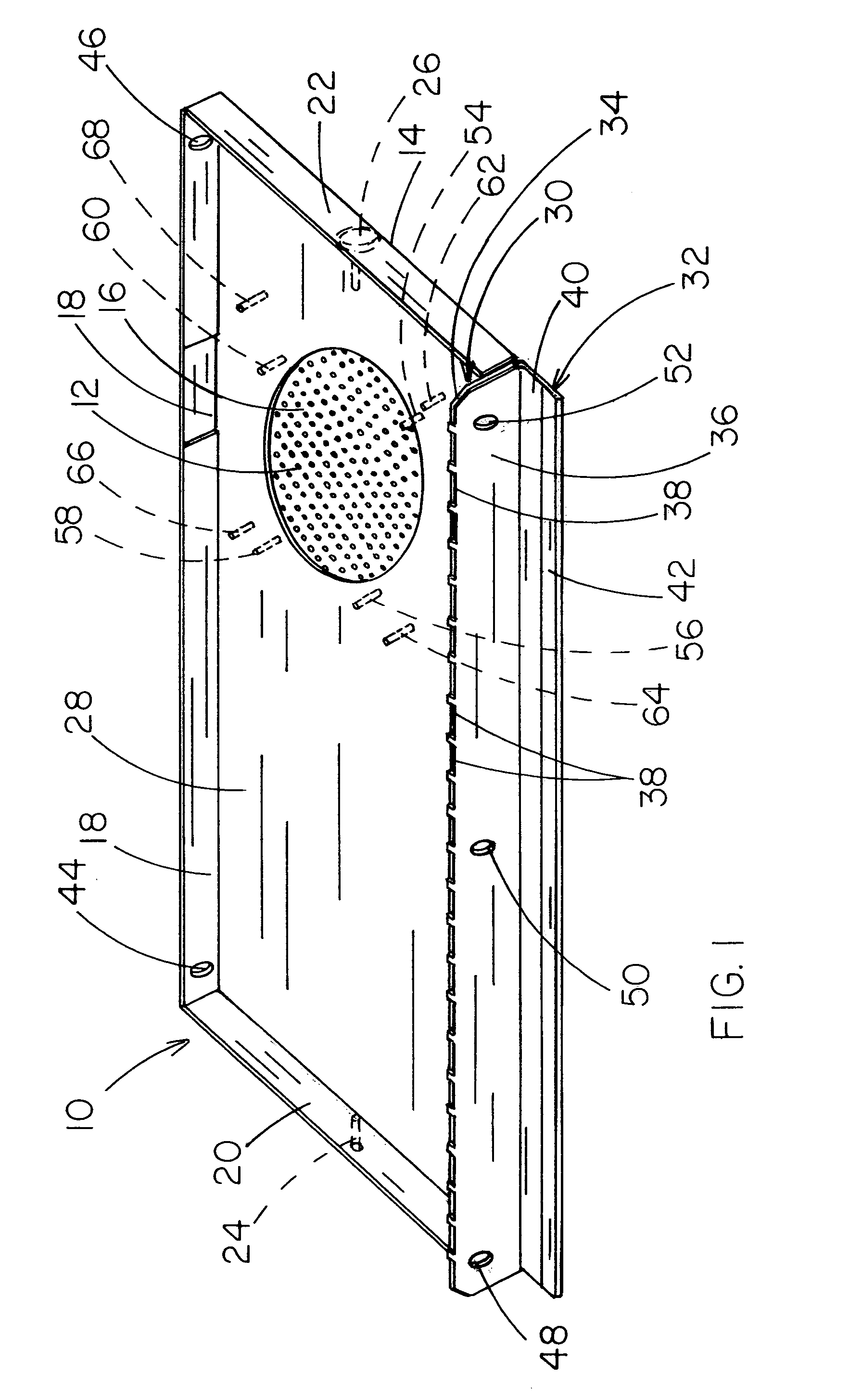 Lay-in tile speaker system