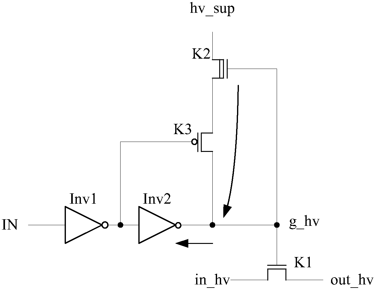 Level converting circuit