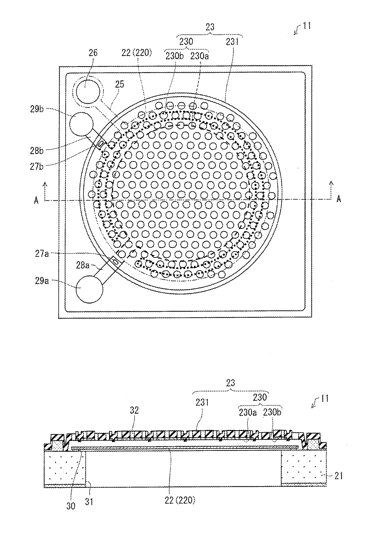 Sound transducer and microphone using same