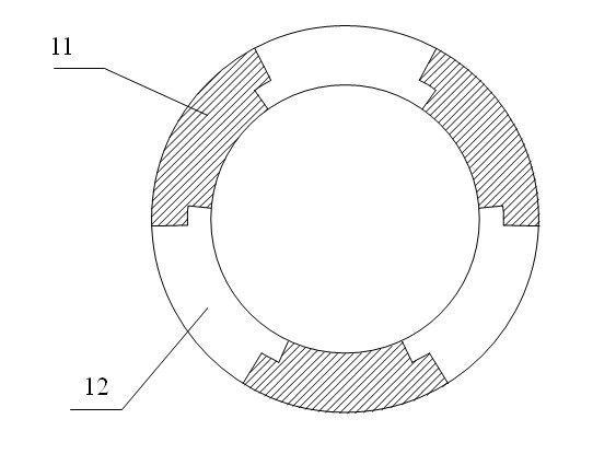 FRP insulating sleeve for wind power generator and forming method thereof