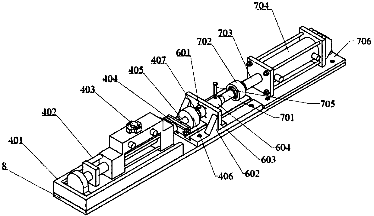 A reliability test device and method for hydraulic system components including environmental field