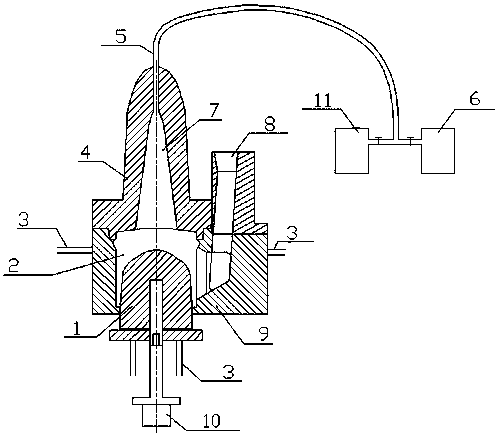 A preparation mold for a piston used in a high-power engine and a method for preparing the piston