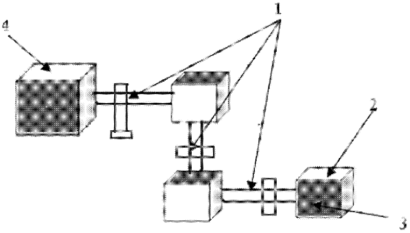 Method for testing ground surface heat of complex space mechanism