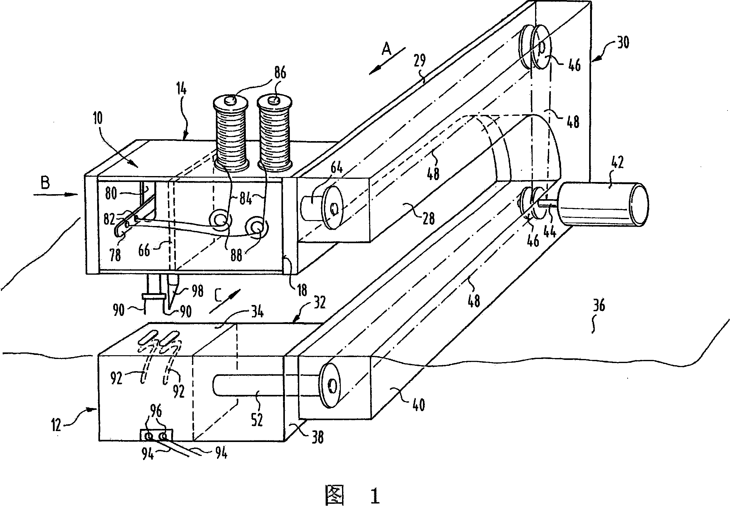 Automatic sewing device