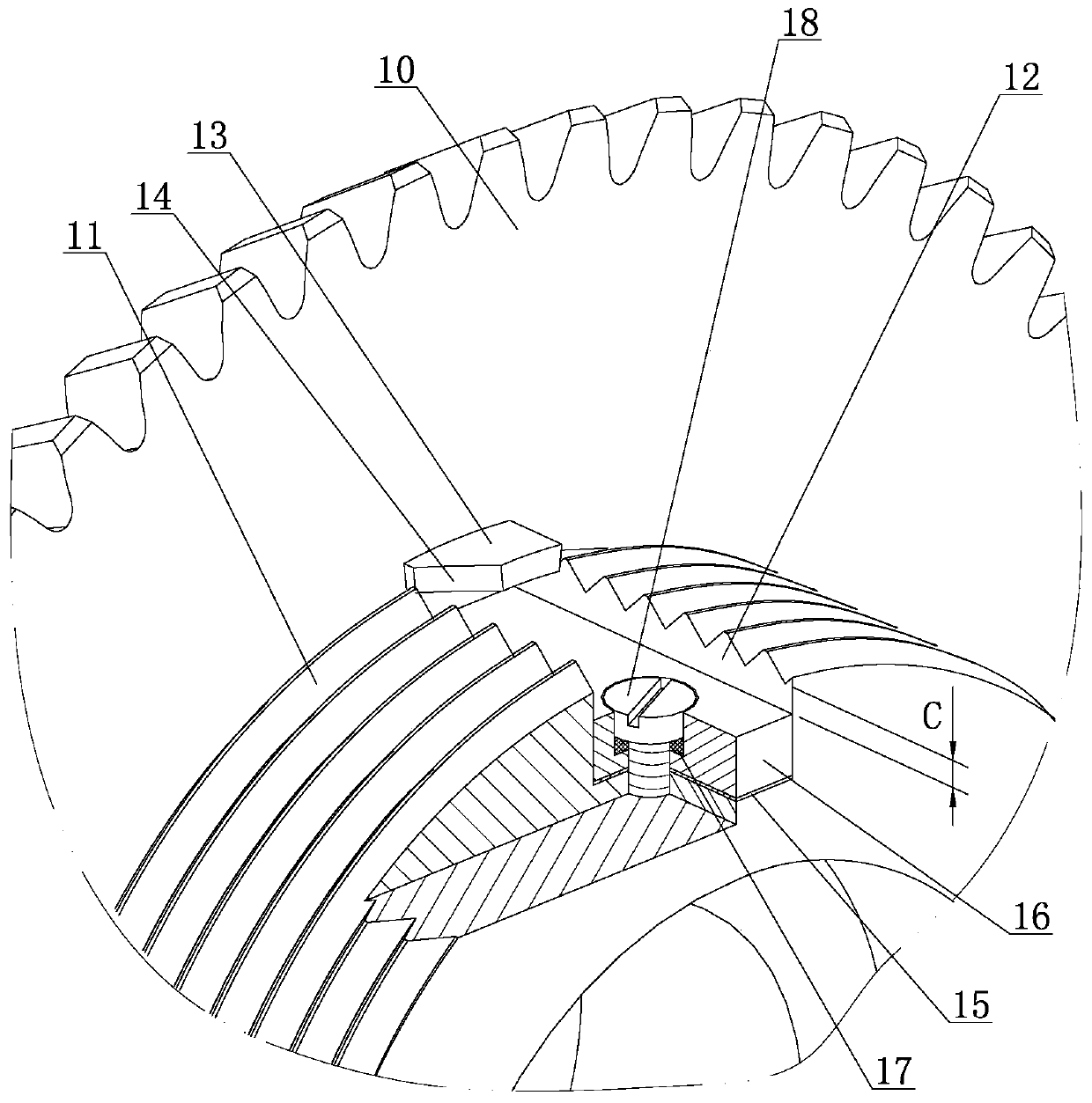 Planet pin roller spiral device, manufacturing method and forced seal ball valve