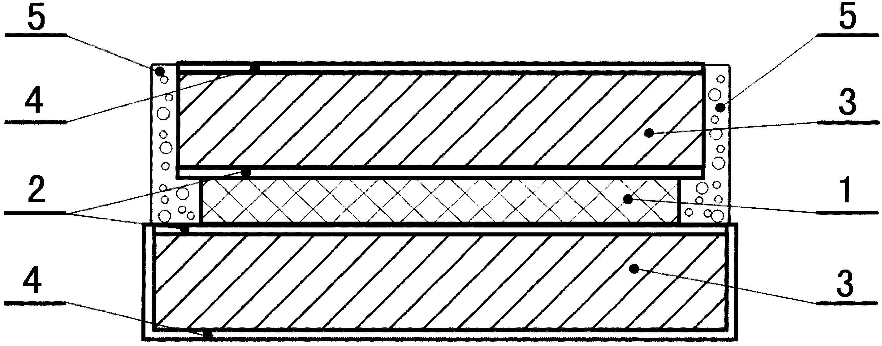 Double-copper-electrode rectifying tube chip made of coated environment-friendly material, and coating process