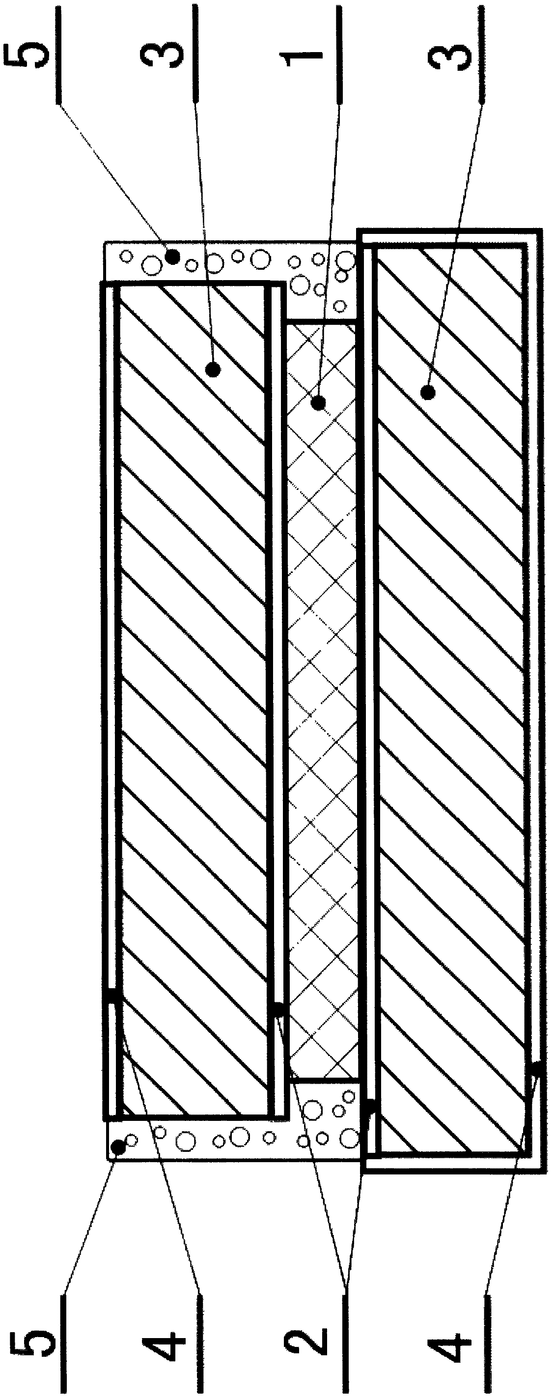 Double-copper-electrode rectifying tube chip made of coated environment-friendly material, and coating process