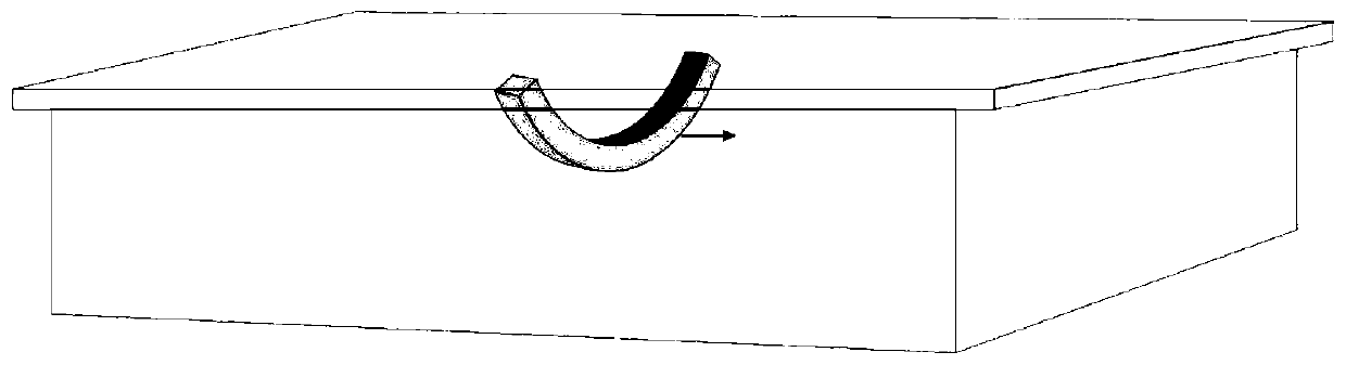 Synthetic aperture imaging method based on C-shaped probe