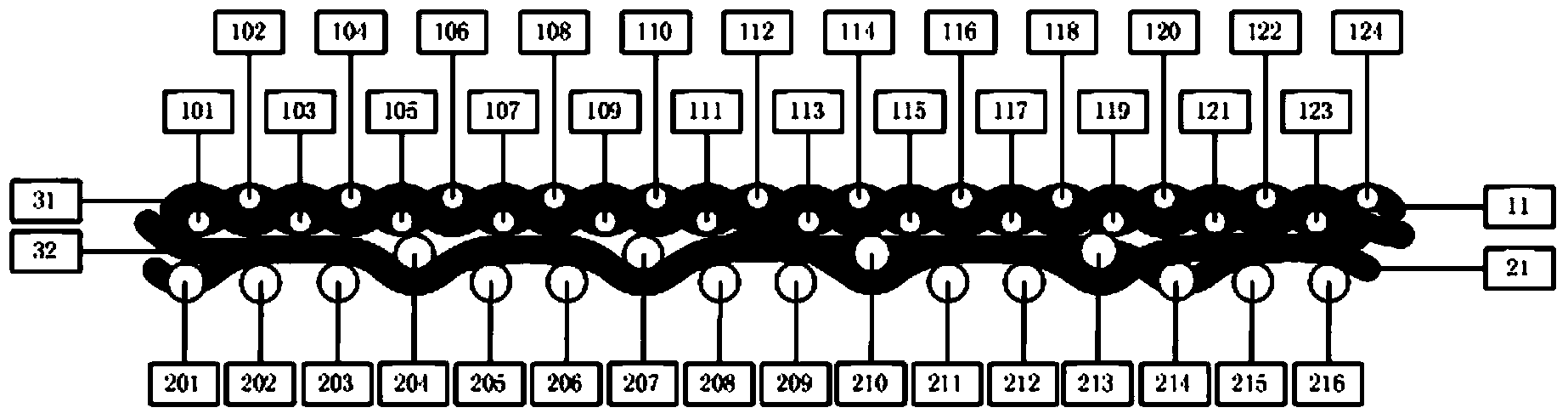 Method for manufacturing forming fabric for warp connection paper making