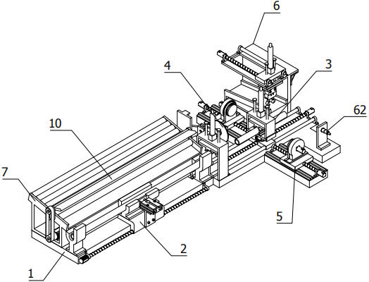 An integrated equipment for automatic cutting and end surface grinding of the inner tube of automobile shock absorber