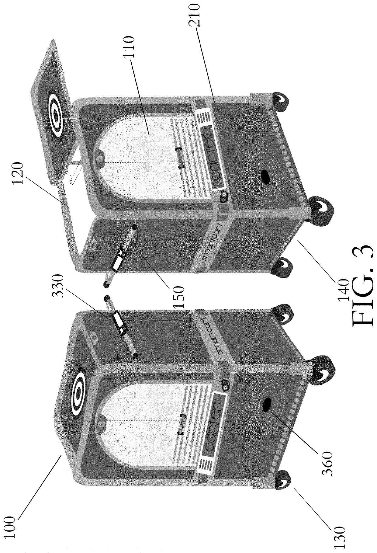 Portable personal locker with rack