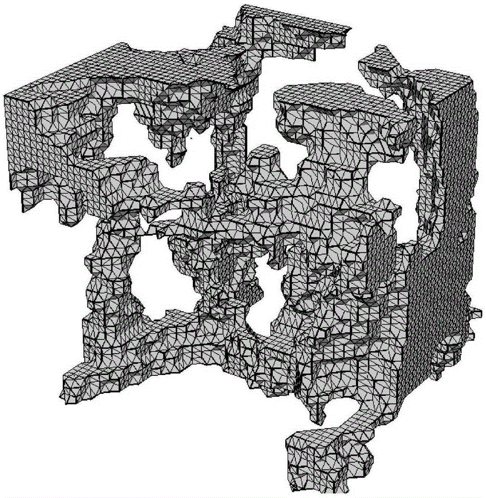 Method for extracting core framework with outlined space ball