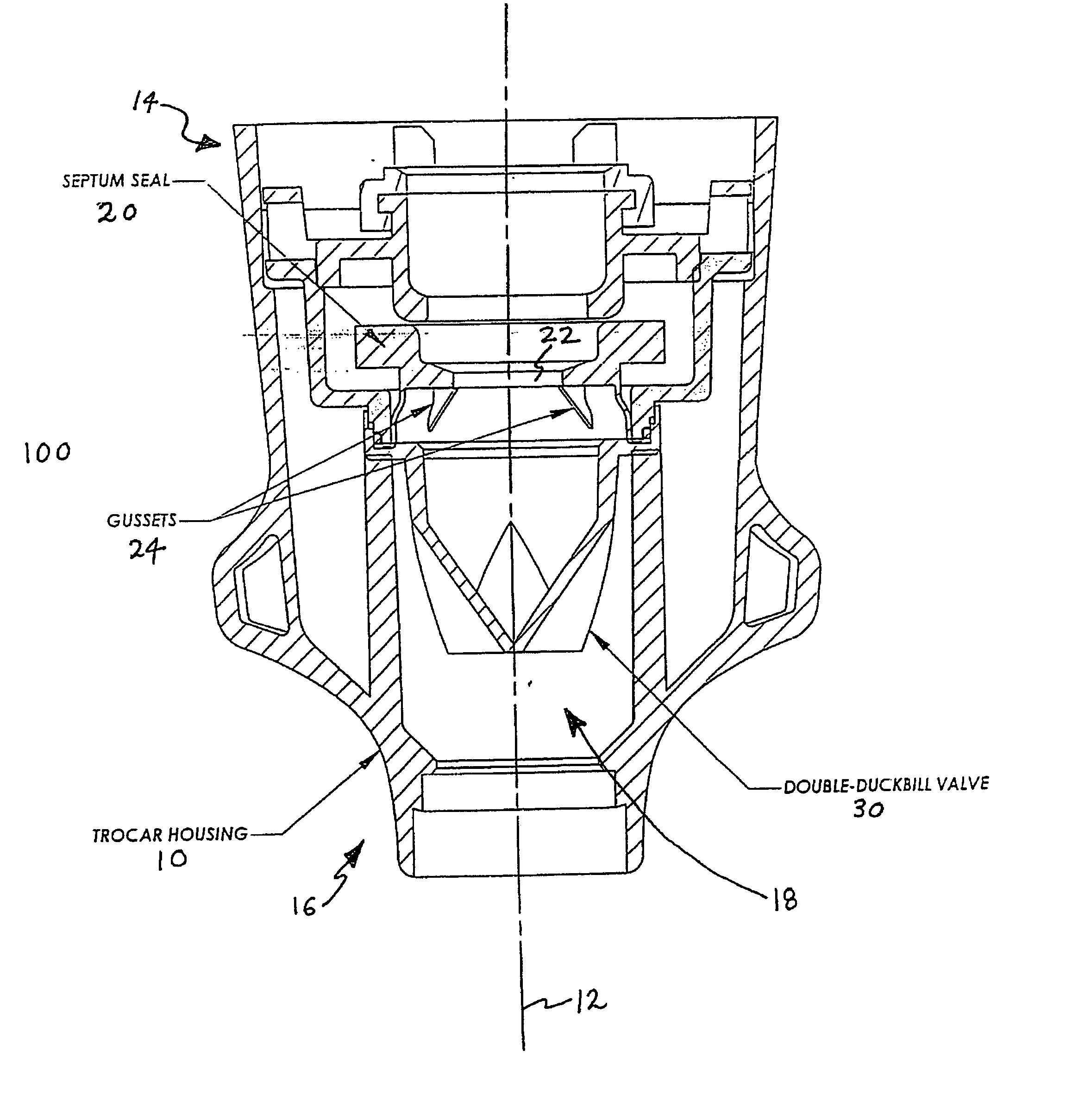 Anti-inversion trocar seal