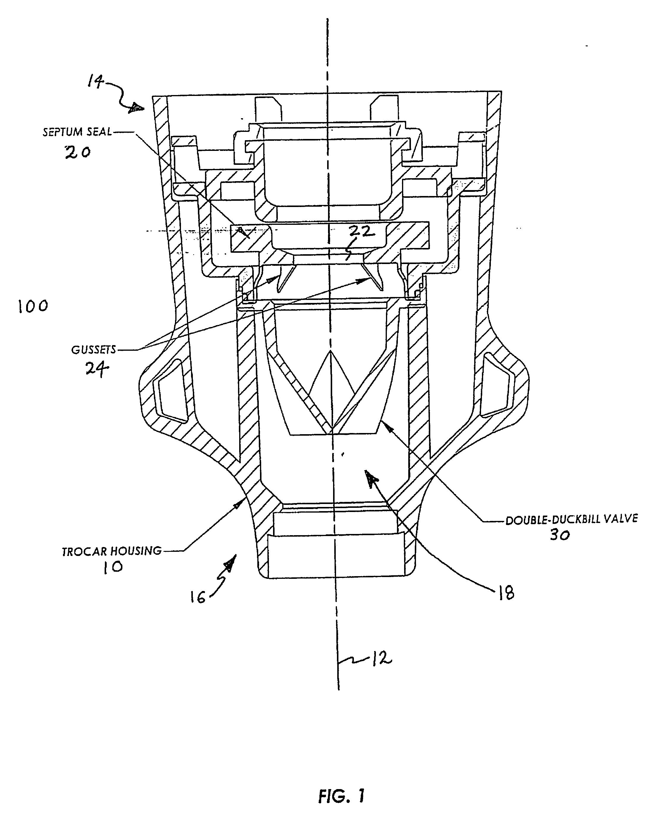 Anti-inversion trocar seal