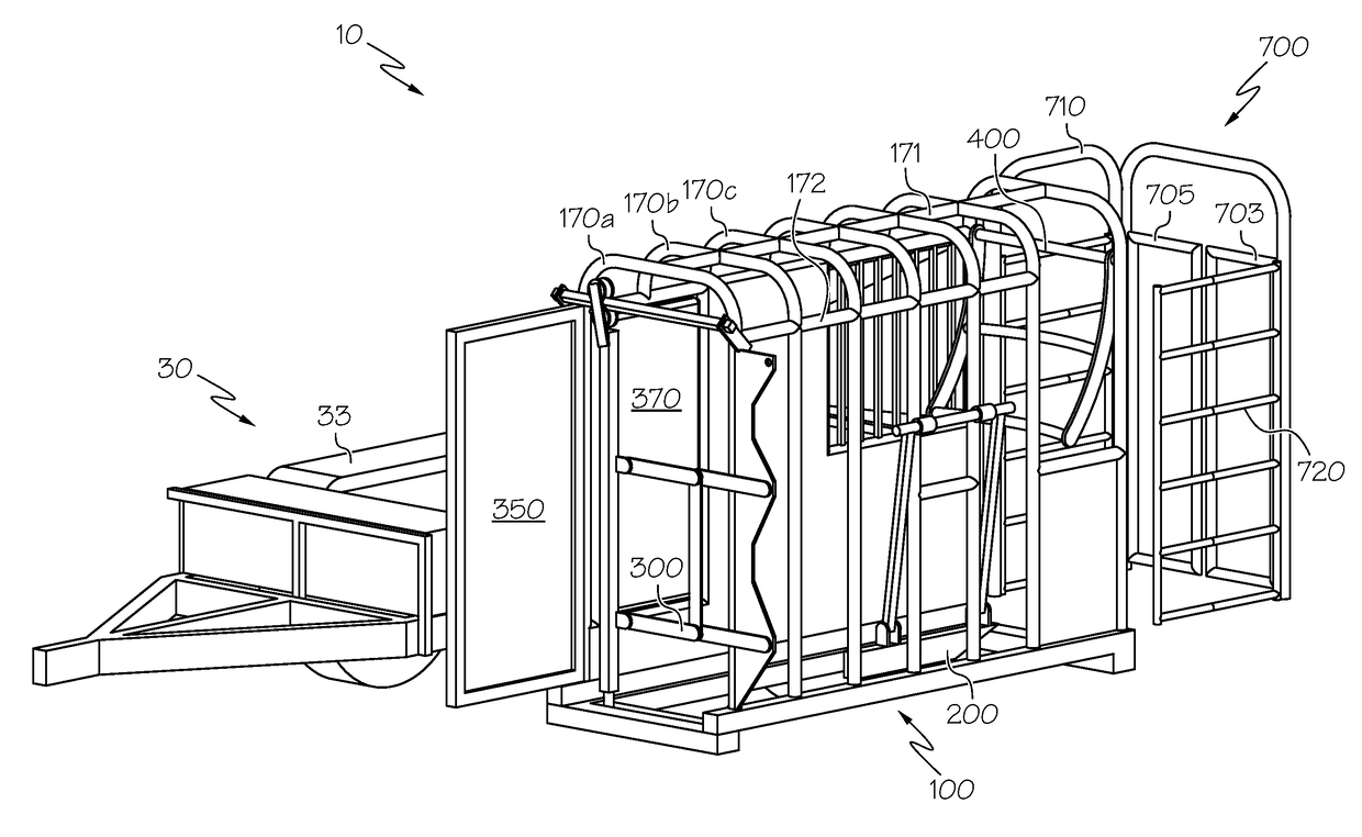 Cattle hoof trimming chute