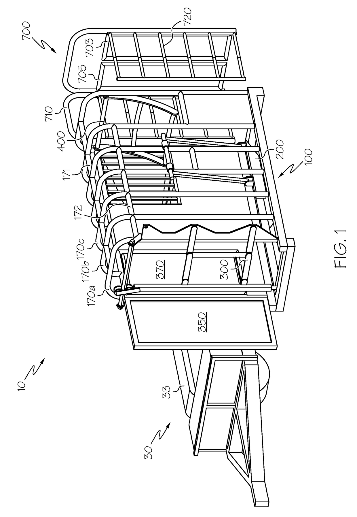 Cattle hoof trimming chute