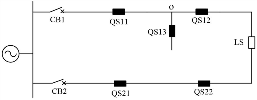 Power distribution network single-phase disconnection fault detection method and system