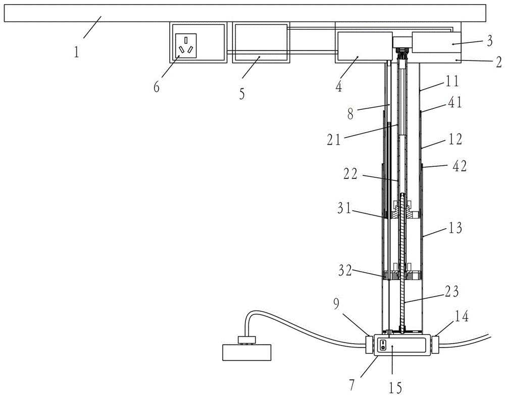 Electric lifting table