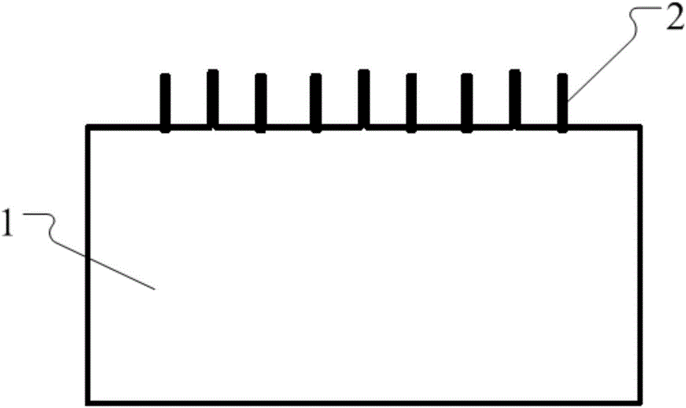 Cylindrical surface rectangular five-jet array static spinning nozzle and static spinning method