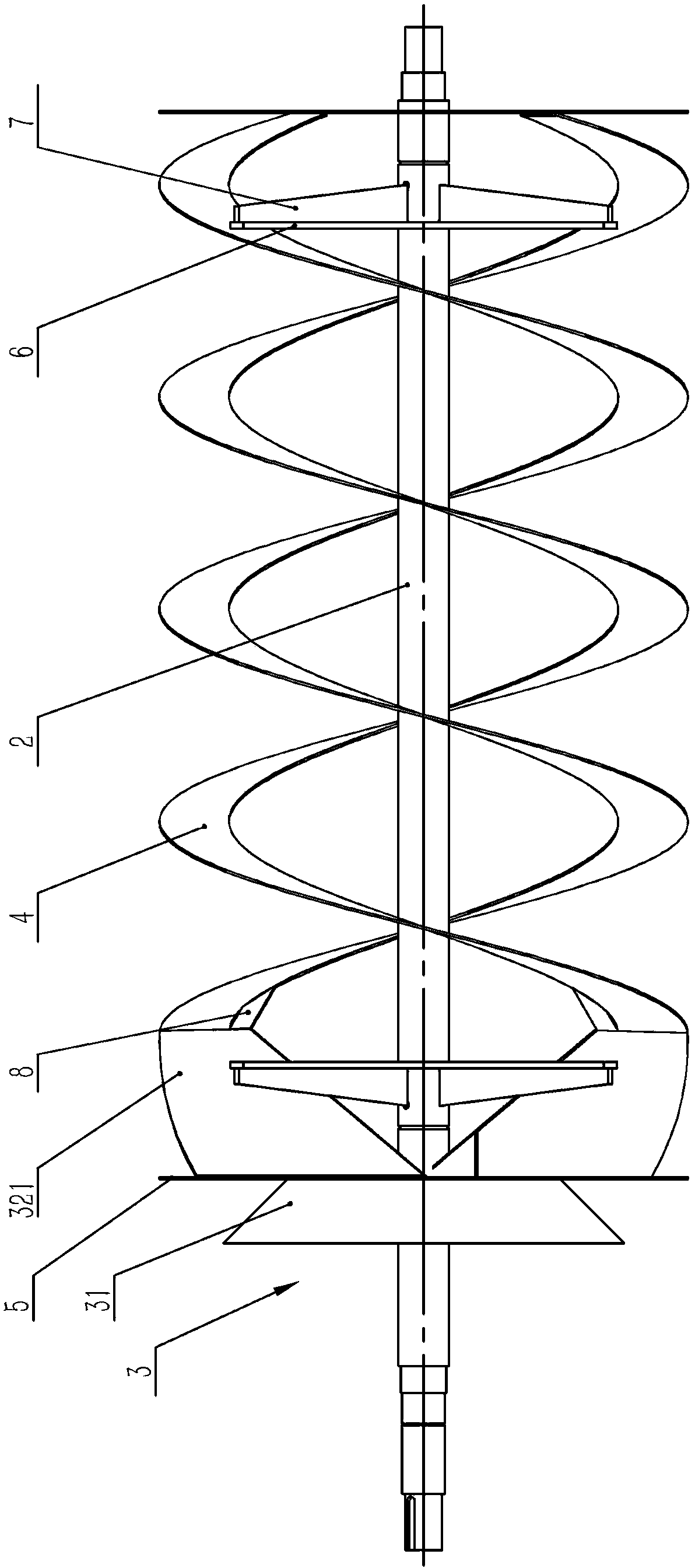 Roller used for separating sand and stone