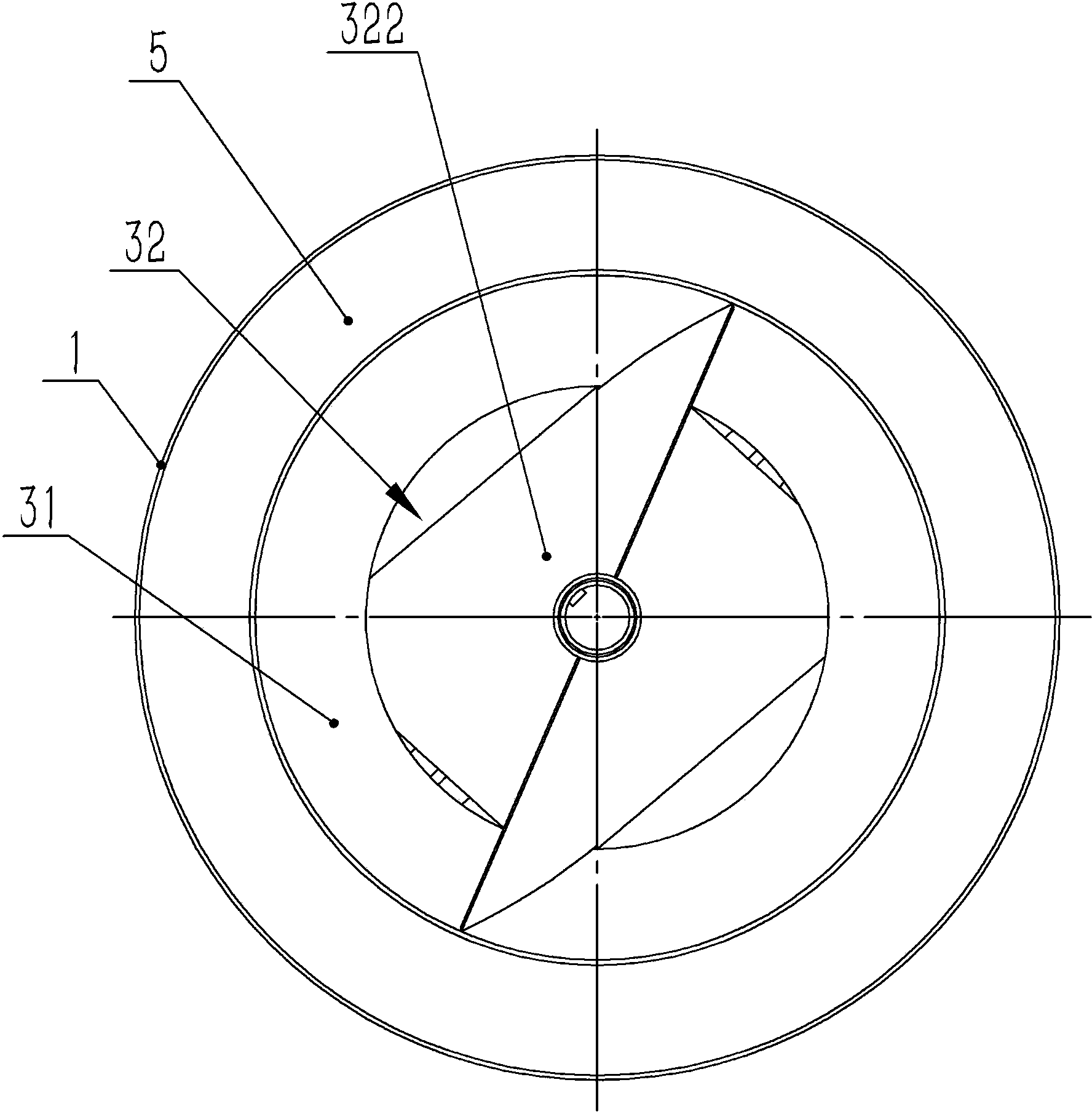 Roller used for separating sand and stone