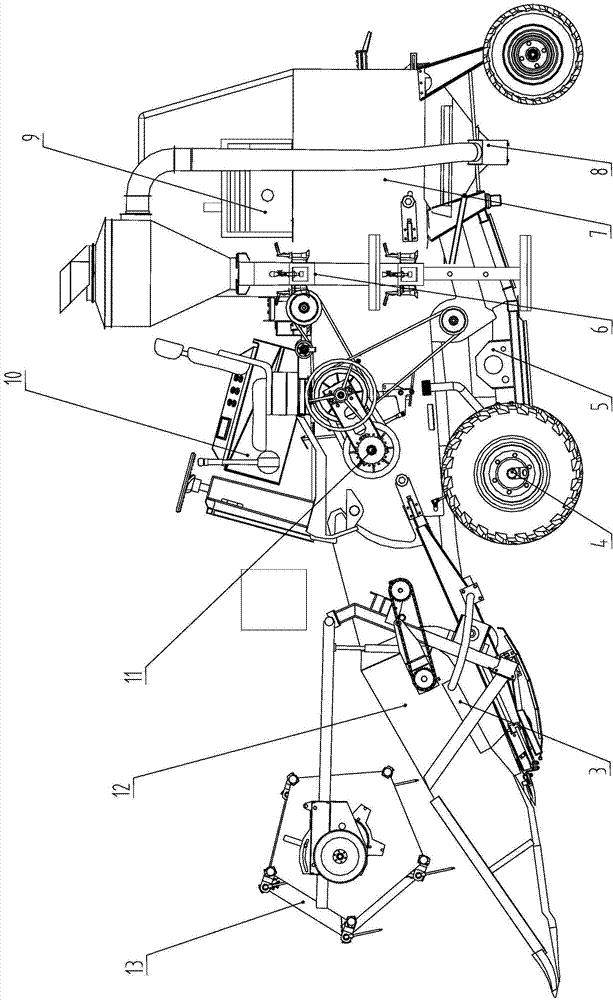 Area grain combine harvester