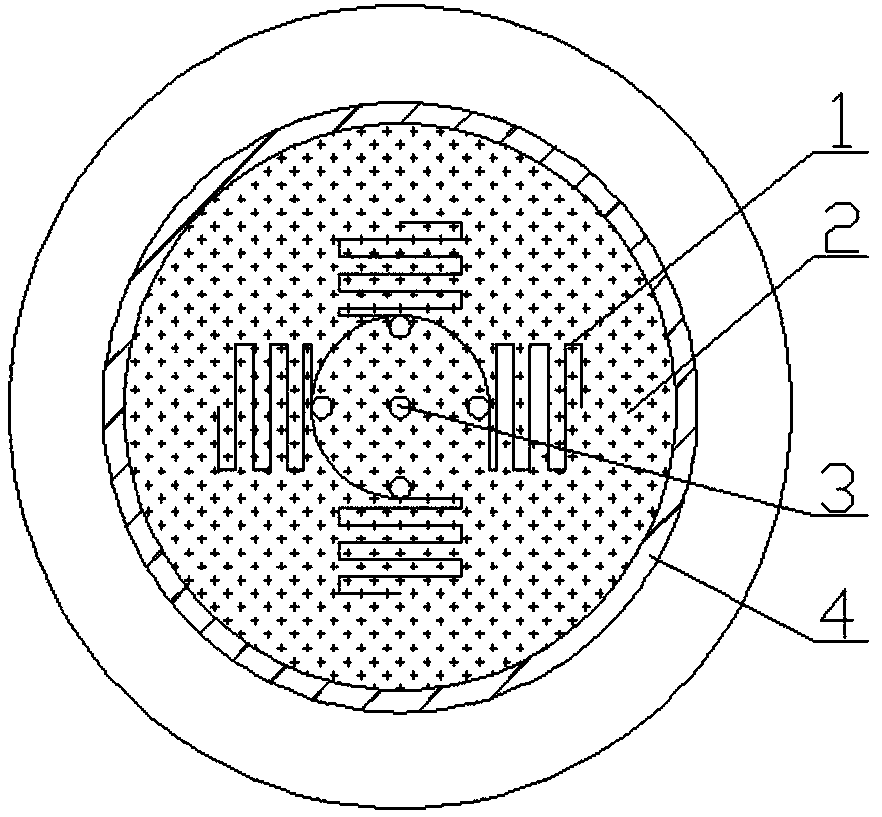 Composite electromagnetic field monitoring-type steel ladle breathable brick