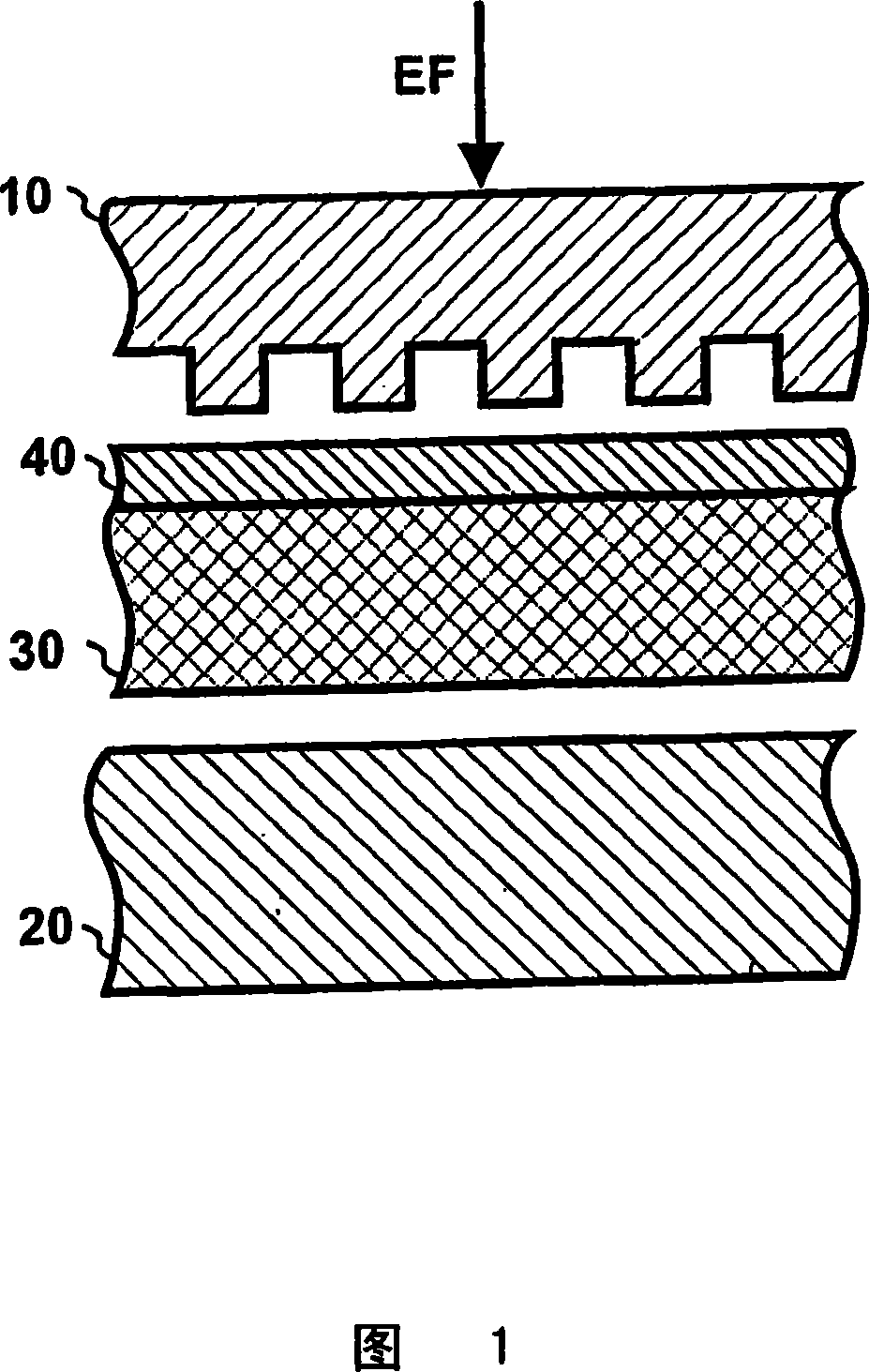 Embossing device with a deflection compensated roller