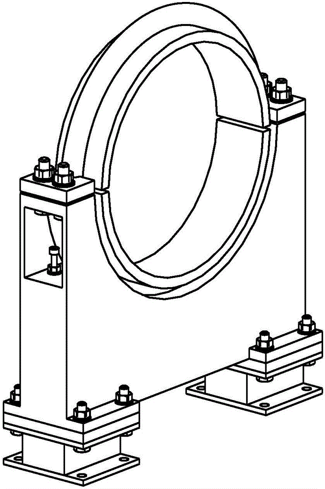 Integrated vibration absorption and isolation pipeline bracket