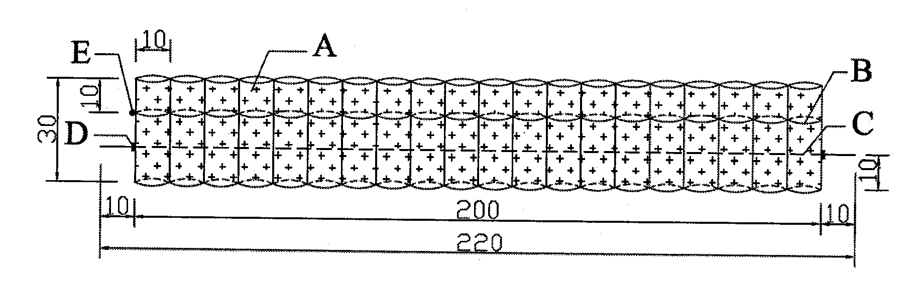 Solid ecological repairing bamboo raft member in riverbank and manufacturing method thereof