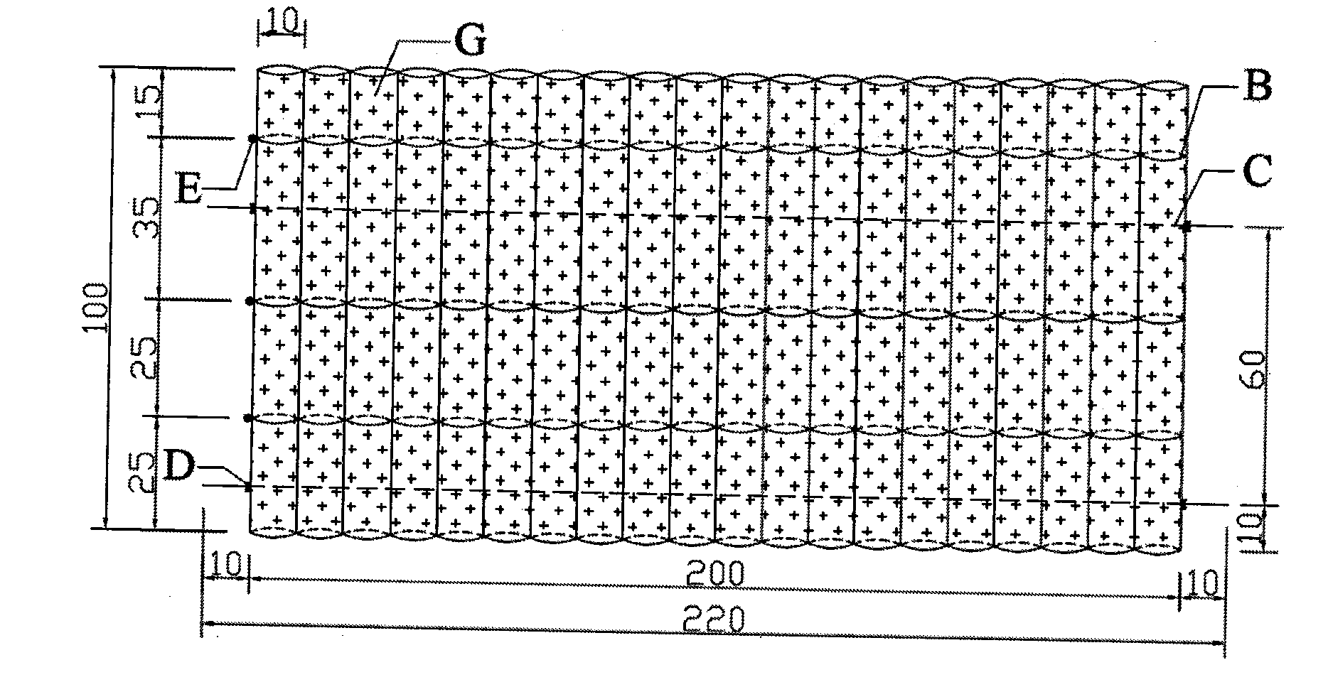 Solid ecological repairing bamboo raft member in riverbank and manufacturing method thereof