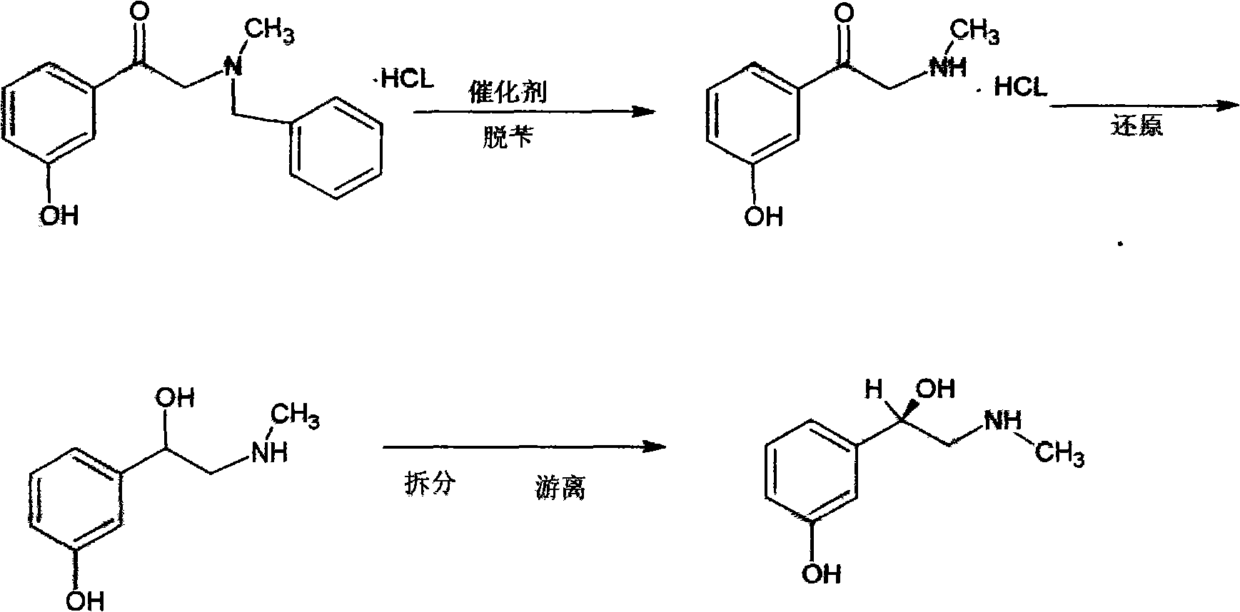 Preparation method of phenylephrine