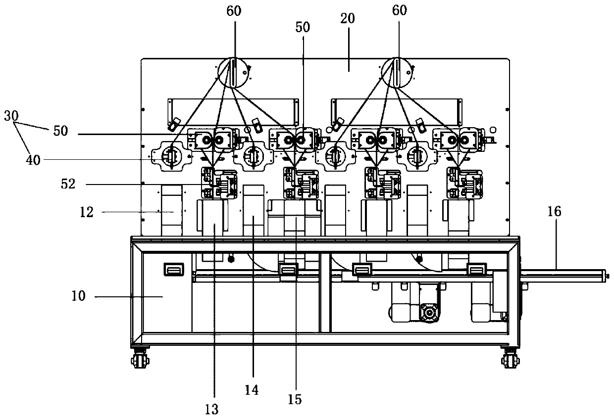 Automatic separation device for winding type battery pole piece separation