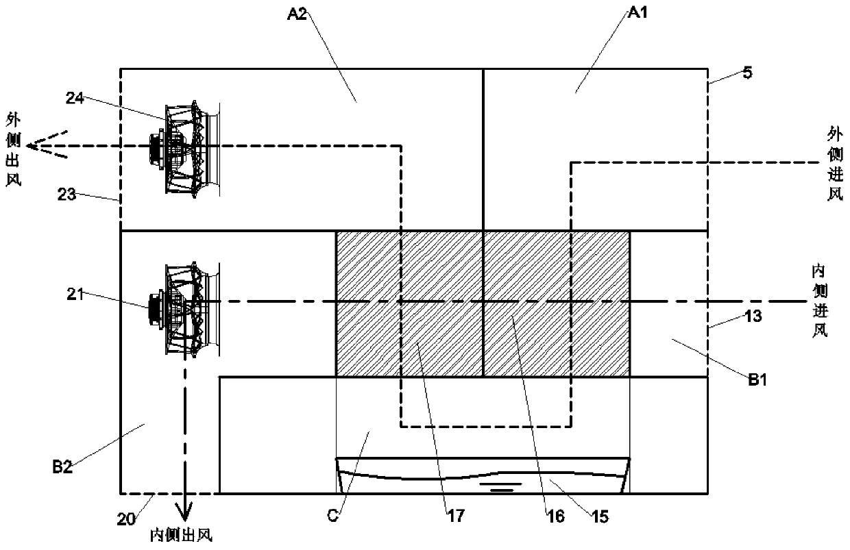 Indirect evaporative cooling air conditioning unit with fluoride pump energy saving function and control method