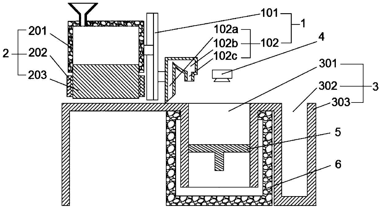 Frozen ceramic slurry 3D printing mechanism