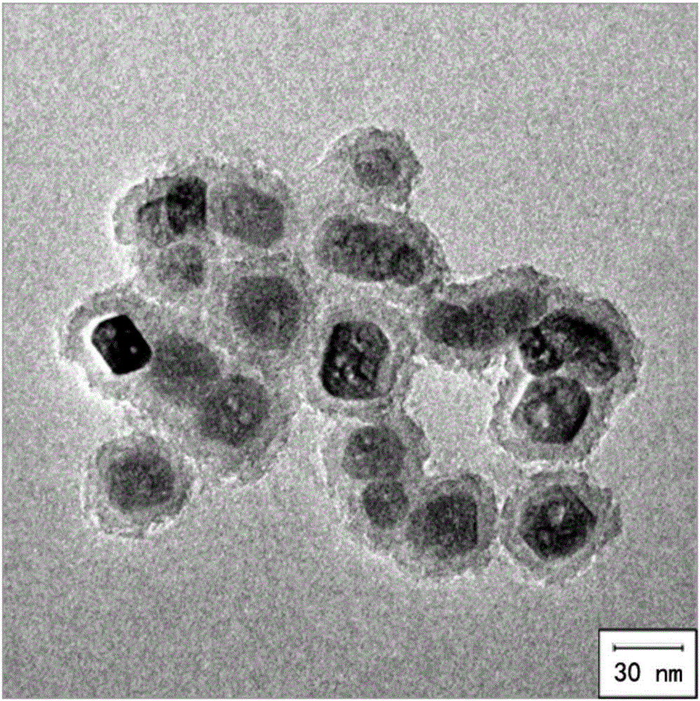 Magnetic composite nanoparticles and preparation method and application thereof