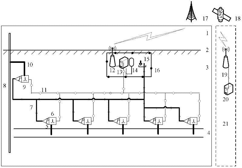 Method and system for automatically monitoring vertical displacement of oil and gas pipeline in frozen soil region