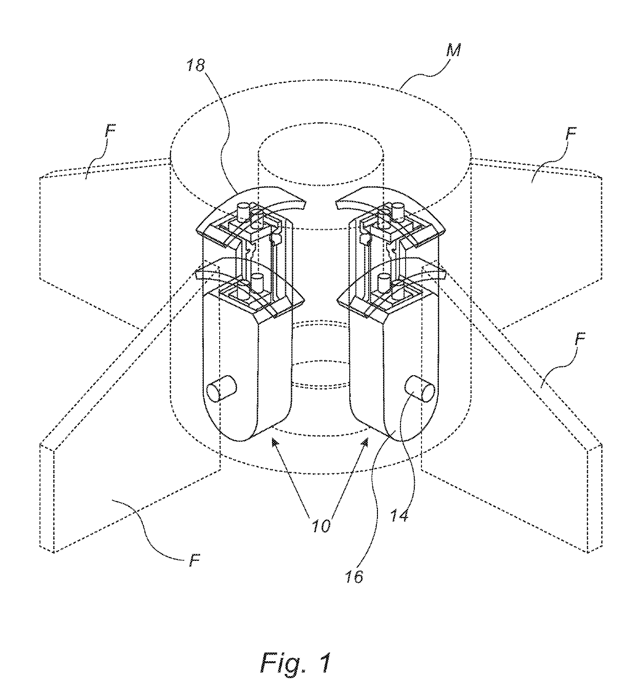 Arcuate motion actuator based on piezo-electric motors