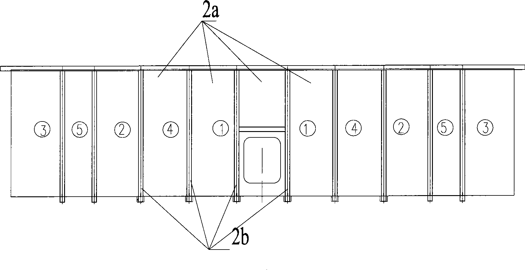 Method for welding railway vehicle side wallboard