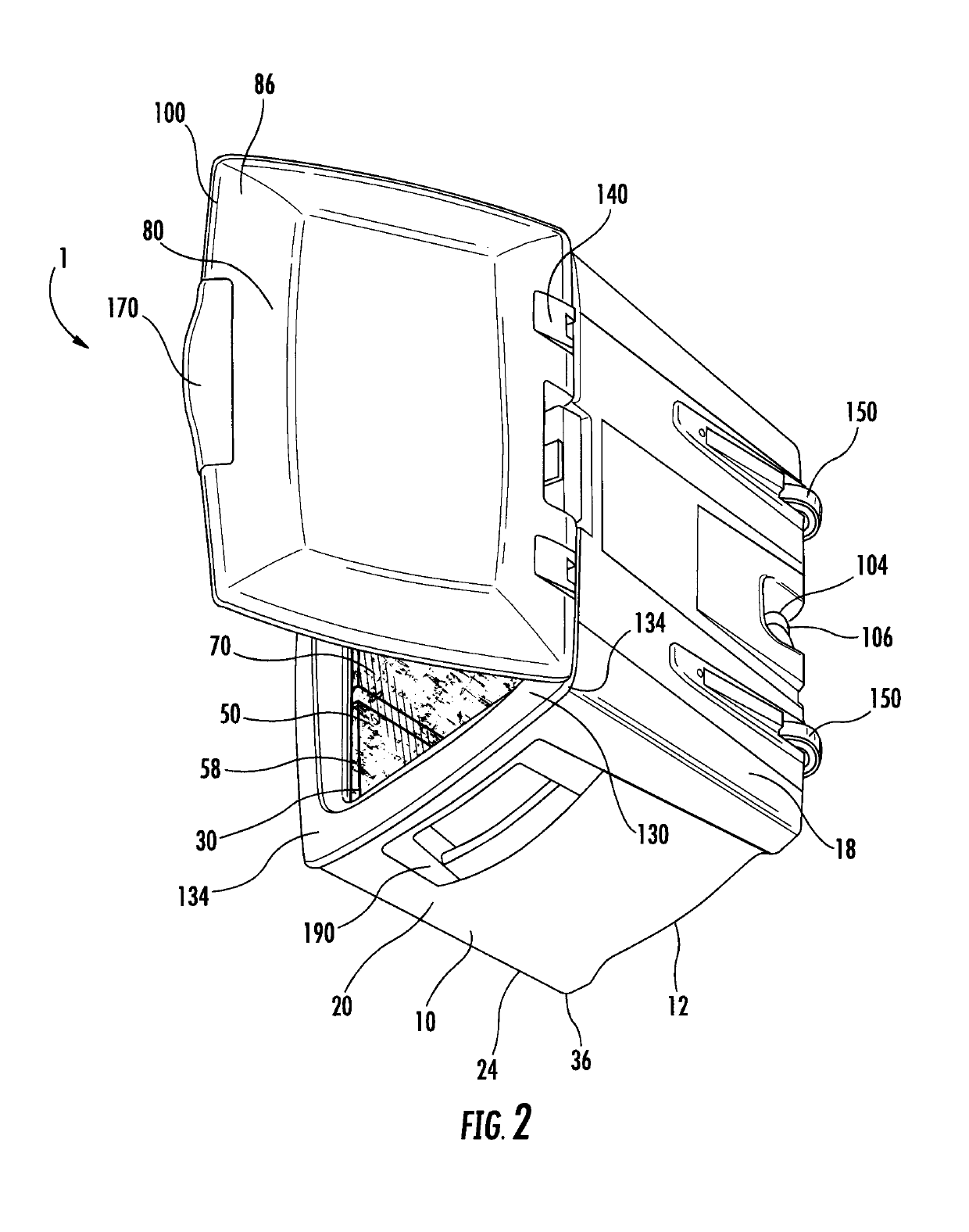 Transportable transparent cork-insulated cooler