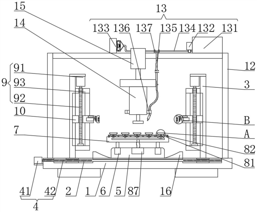 Antibacterial glass forming processing device