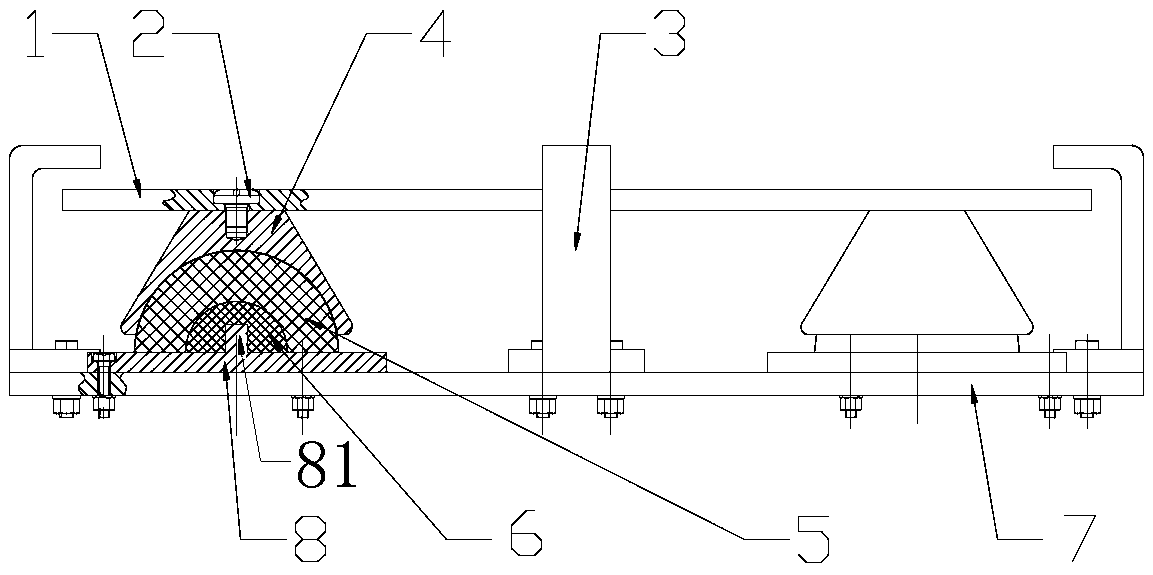 Elevator tractor damper based on multilayer metal rubber and working method thereof