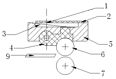 Note thickness measurement device in note sorter and measurement method thereof