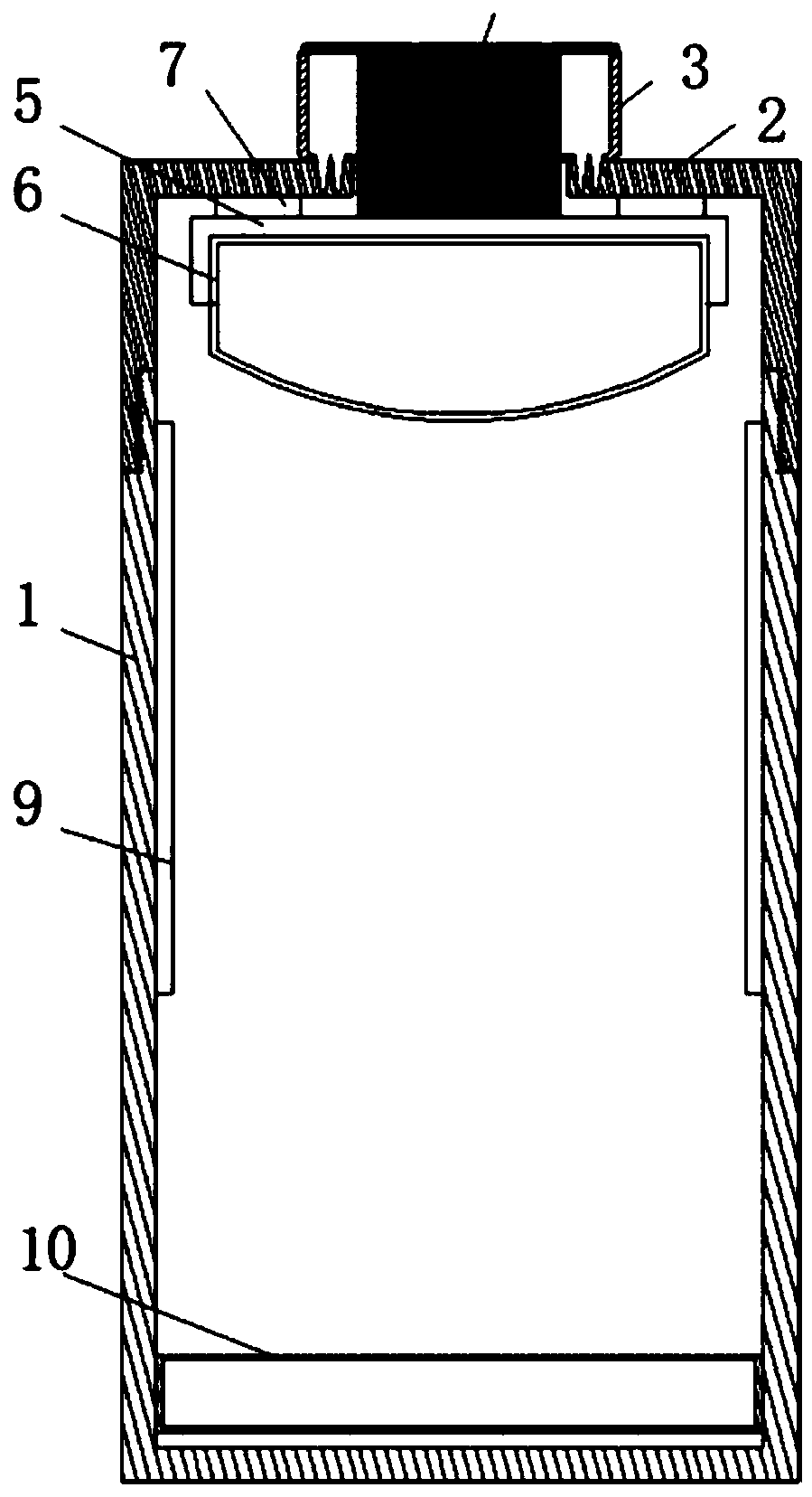 Tea caddy capable for preventing tea breakage caused by internal vibration and using method thereof