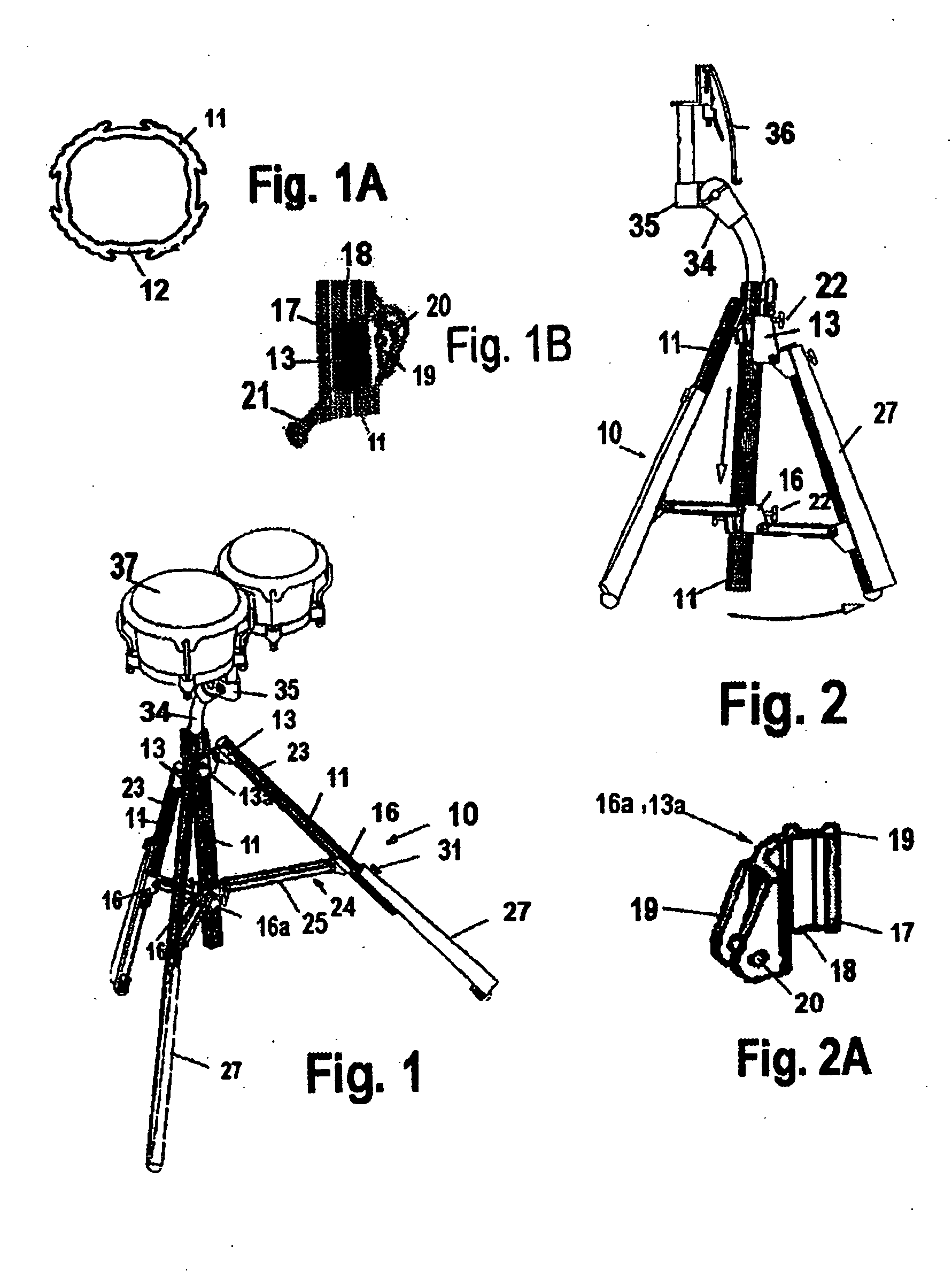 Adjustable tripod stand