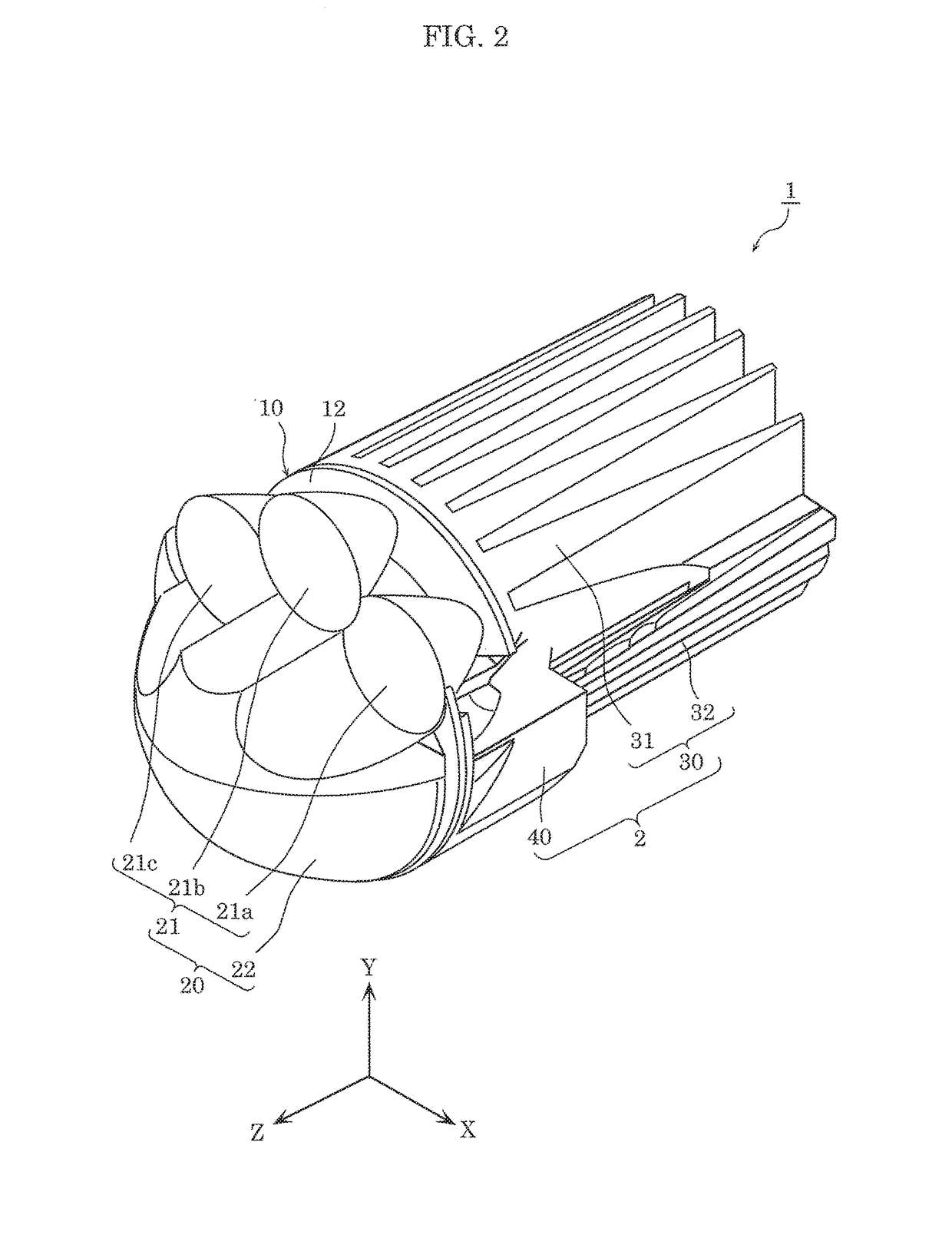 Lighting apparatus and automobile including the same