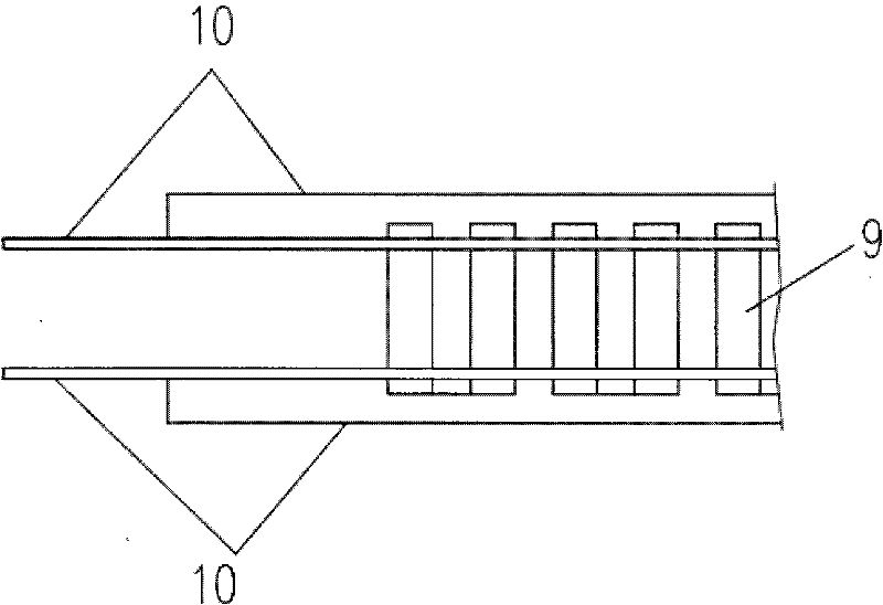 Rail type sector ash scrapper used for cylindrical horizontal electro-precipitator