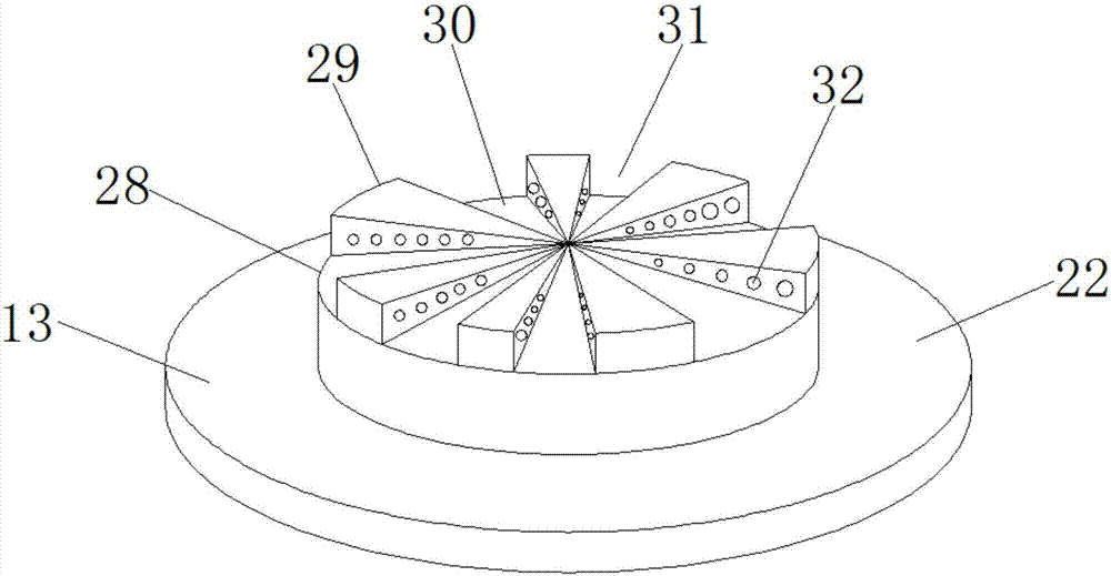 Draining and drying device for medical apparatus